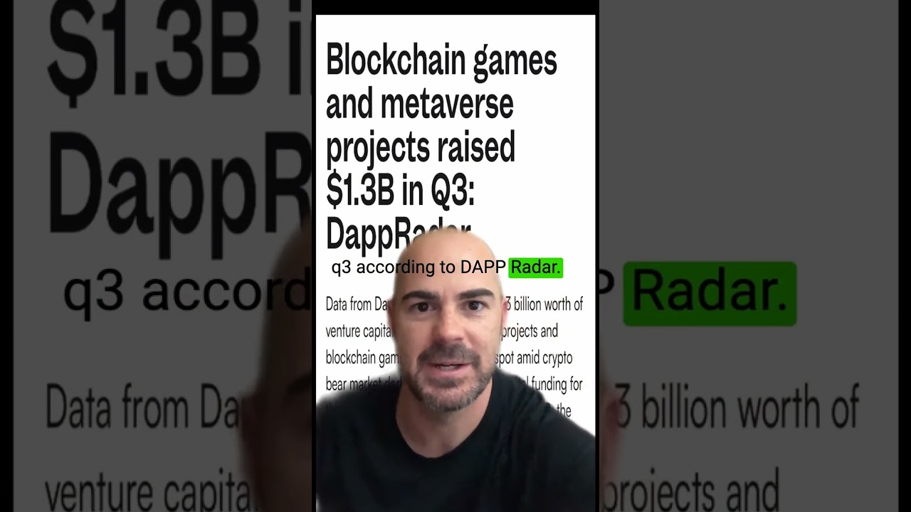 Blockchain games and metaverse projects raised $1.3B in Q3 Crypto News