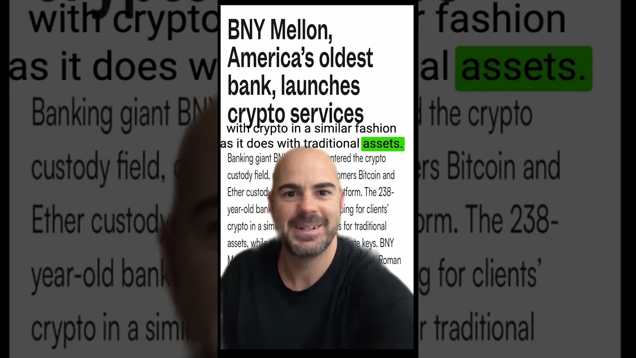 BNY Mellon, America’s oldest bank, launches crypto services Crypto news