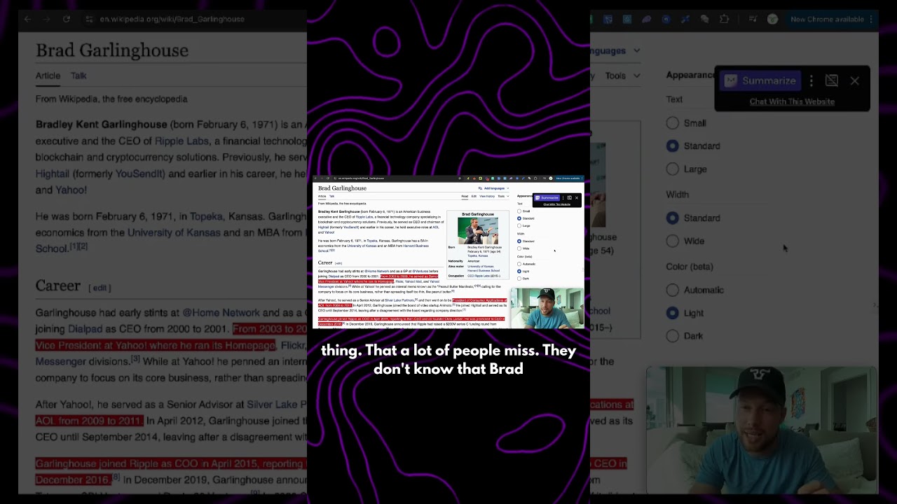 “Brad Garlinghouse's Journey to XRP Power”