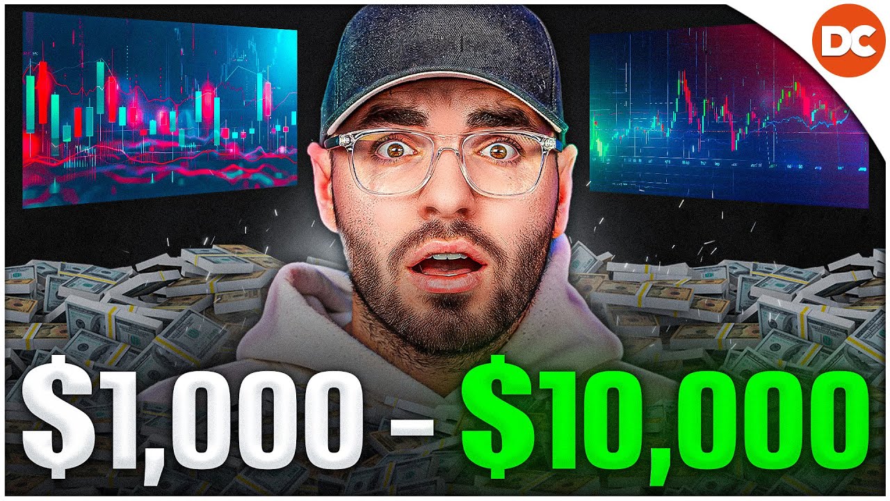 Live Day Trading Bitcoin $1000 - $10,000 (4th Challenge)