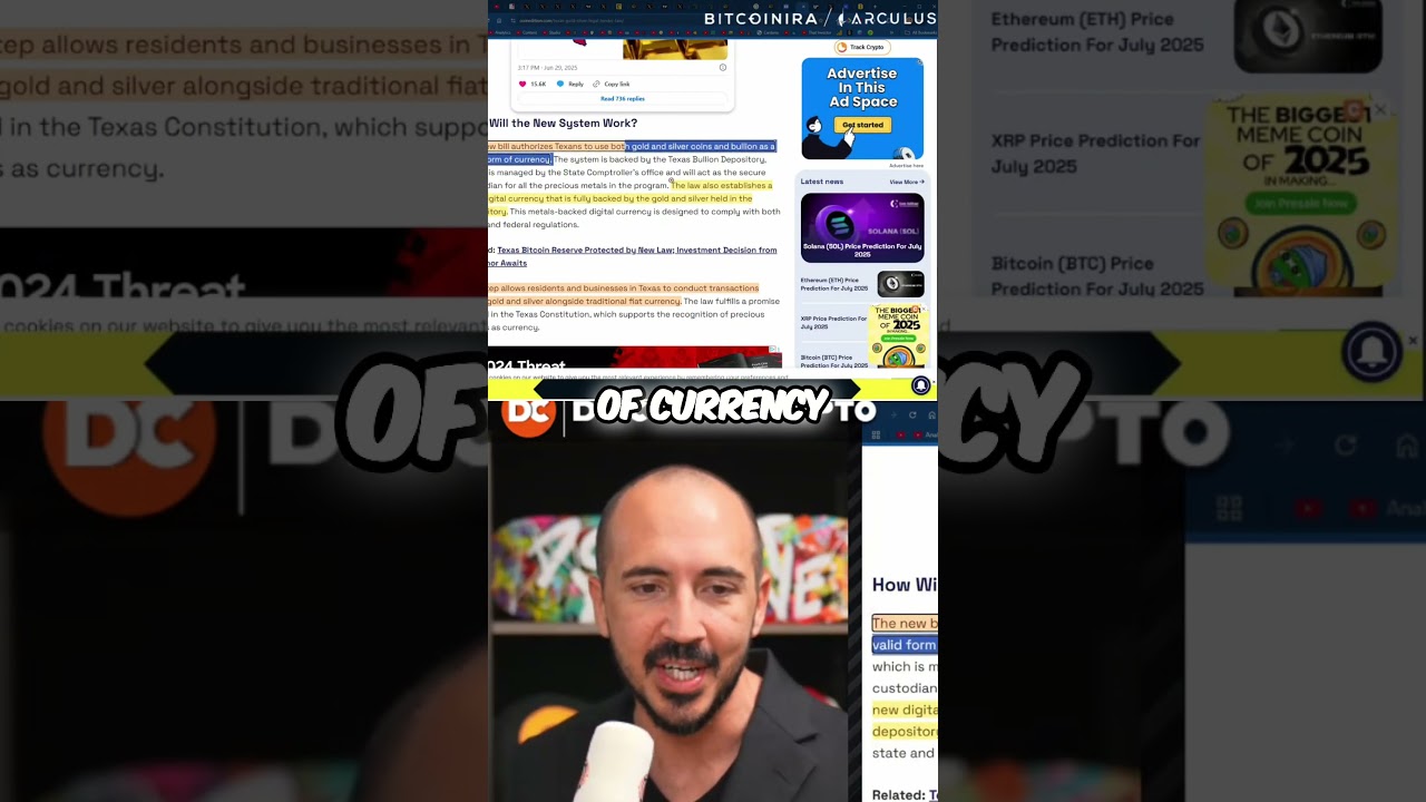 Texas Creates Digital Gold & Silver Currency! 🤯 💰