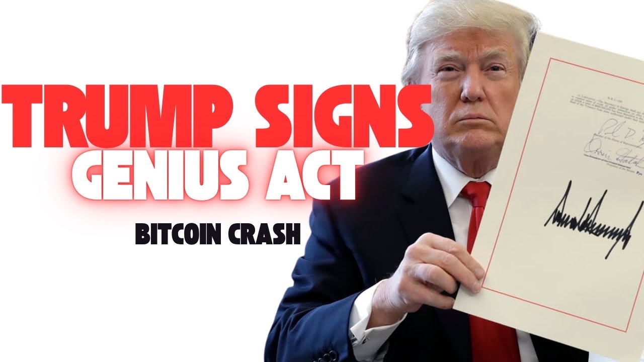 LIVE: President Trump Signing Ceremony Genius Act (Crypto Pumps)