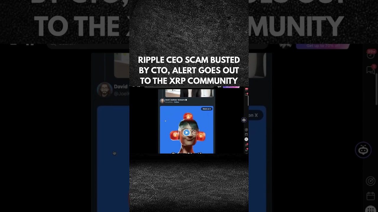 RIPPLE CEO SCAM BUSTED BY CTO, ALERT GOES OUT TO THE XRP COMMUNITY!