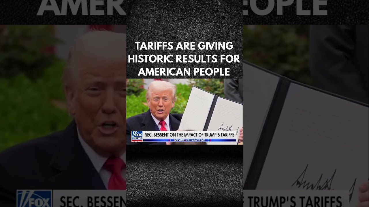TARIFFS ARE GIVING HISTORIC RESULTS FOR AMERICAN PEOPLE
