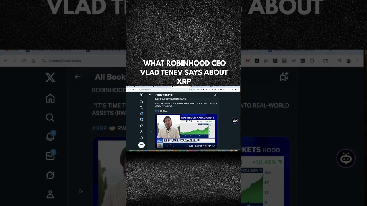 WHAT ROBINHOOD CEO VLAD TENEV SAYS ABOUT XRP!