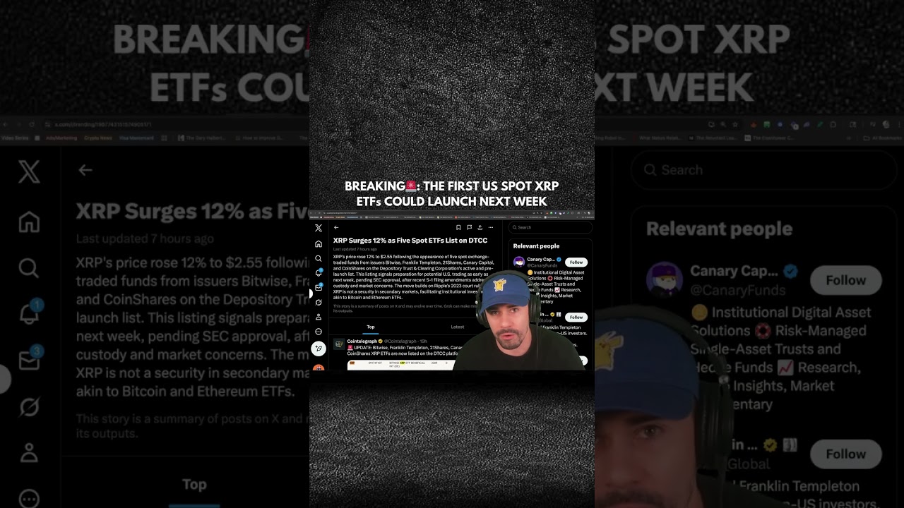 BREAKING🚨 THE FIRST US SPOT XRP ETFs COULD LAUNCH NEXT WEEK?