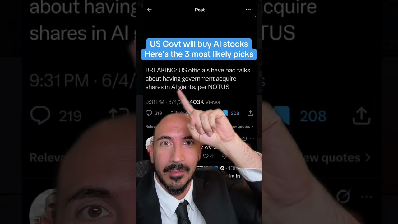 3 AI Stocks The Government Will Pump!