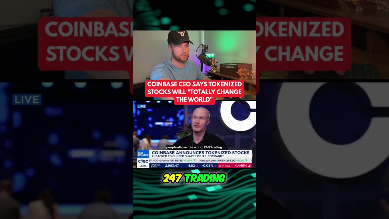 RIPPLE XRP: COINBASE CEO SAYS TOKENIZED STOCKS WILL "TOTALLY CHANGE THE WORLD"!
