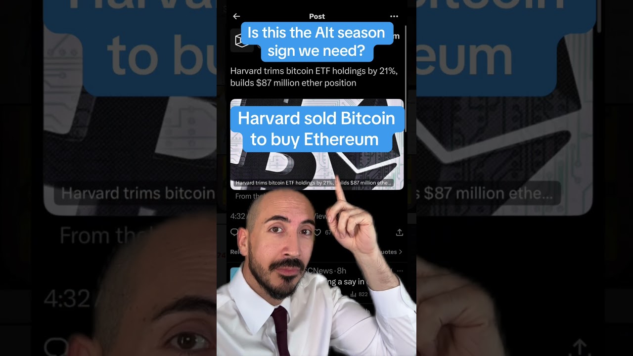 HARVARD SELLS BITCOIN TO BUY ETH