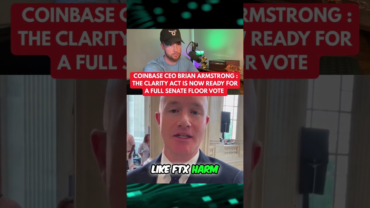 RIPPLE XRP: Coinbase CEO says the CLARITY Act is now ready for a full Senate floor vote?
