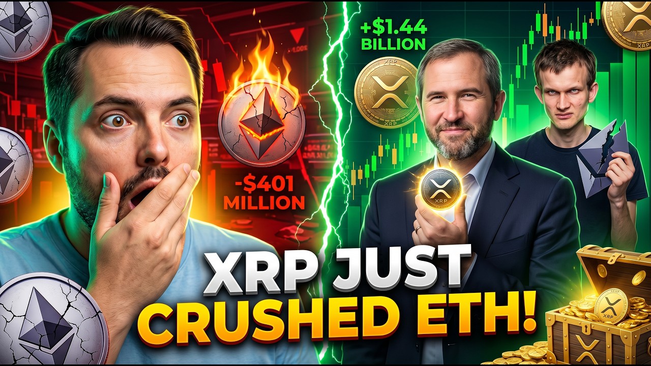 $401 Million Just Left Ethereum ETFs In One Streak While XRP Pulled In Money Every Single Day!