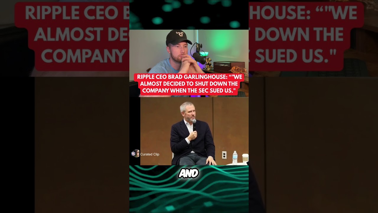 RIPPLE XRP: "We almost decided to shut down the company when the SEC sued us."