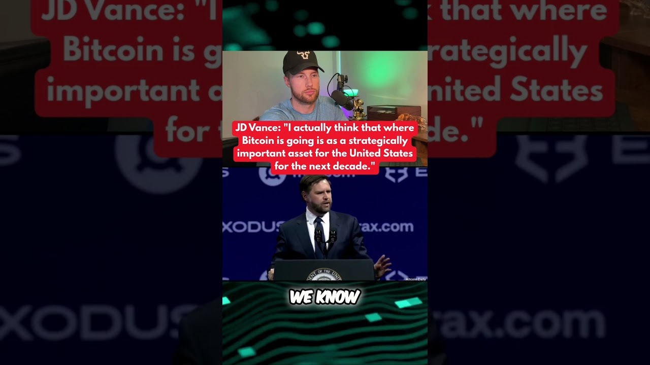RIPPLE XRP VP JD VANCE: BITCOIN IS STRATEGICALLY IMPORTANT FOR AMERICA!?