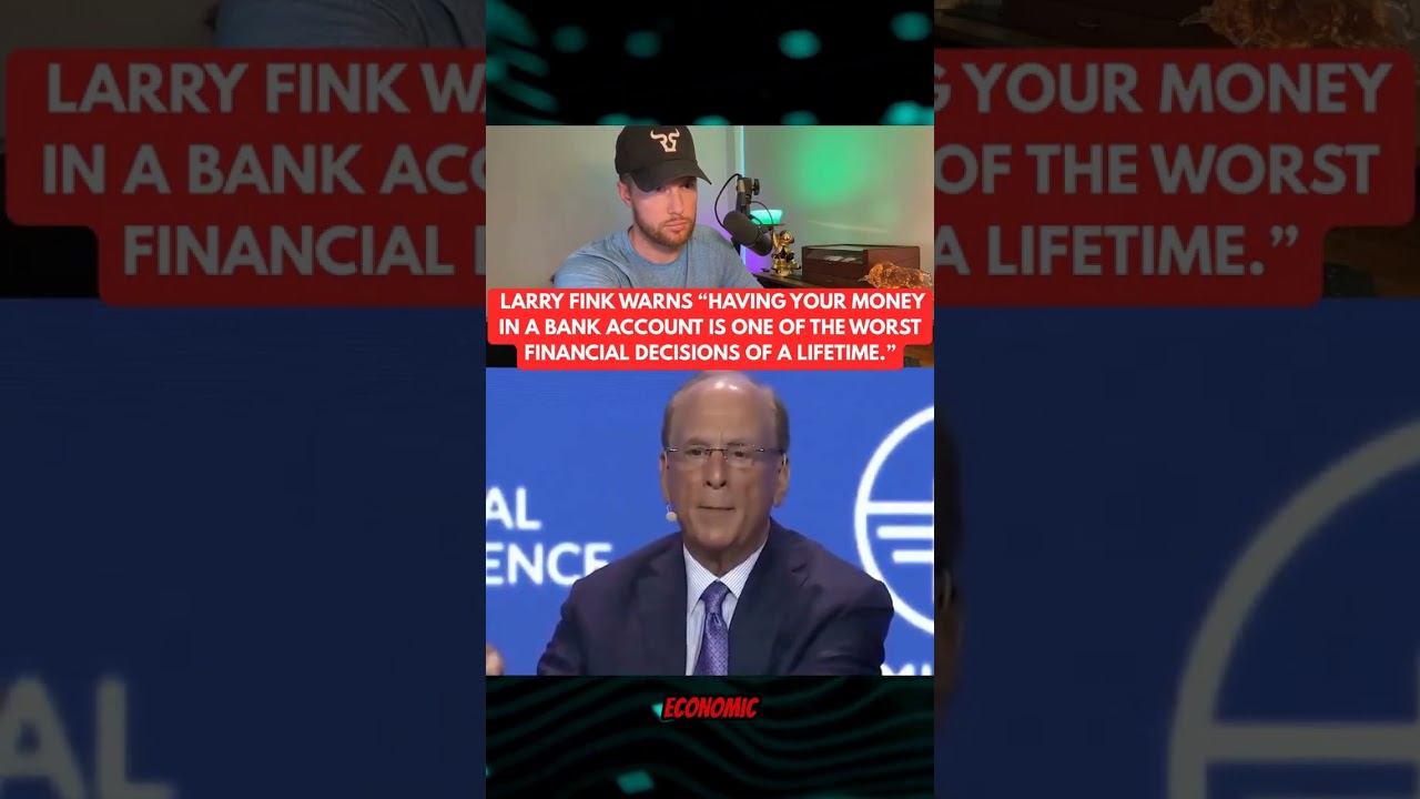 RIPPLE XRP: BlackRock CEO Larry Fink warns about having money on banks?