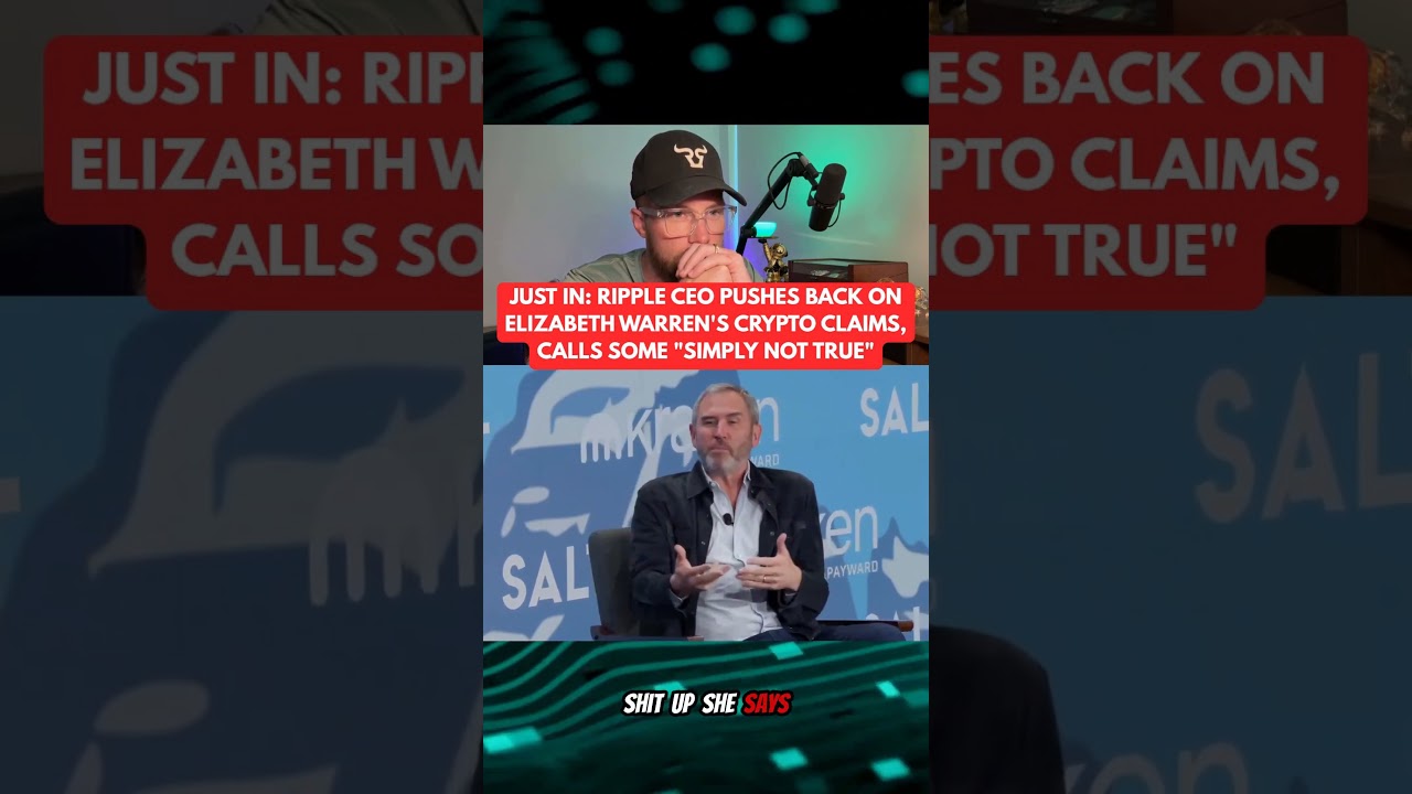 RIPPLE XRP: Ripple CEO Fires Back At Elizabeth Warren — "Simply Not True"!