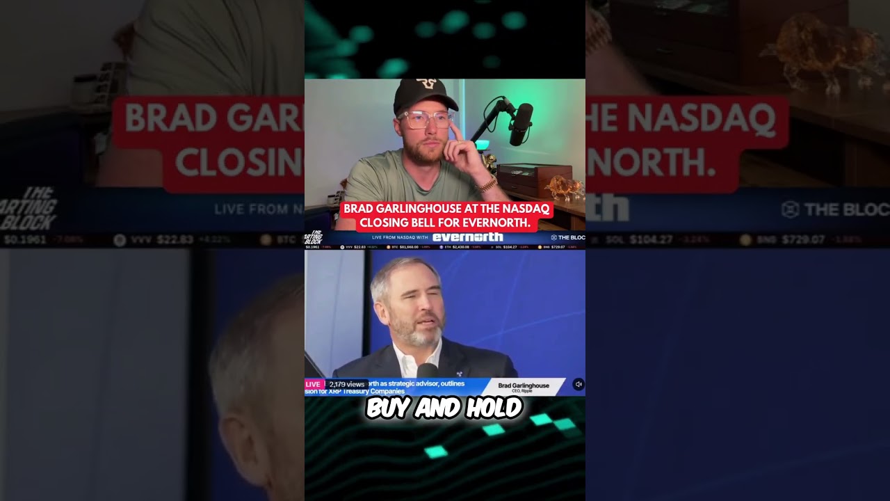 RIPPLE XRP: BRAD GARLINGHOUSE RINGS THE NASDAQ CLOSING BELL FOR EVERNORTH!?