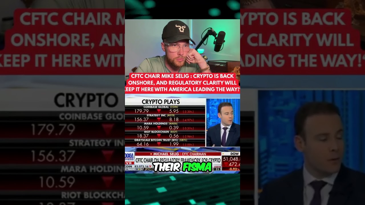 RIPPLE XRP: HUGE: CFTC CHAIR SAYS “CRYPTO IS BACK ONSHORE”!